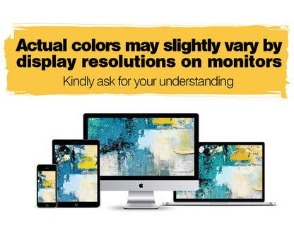 Wall Decor for Living Room Green Yellow Office Wall Art Canvas Abstract Pictures 3 Pcs